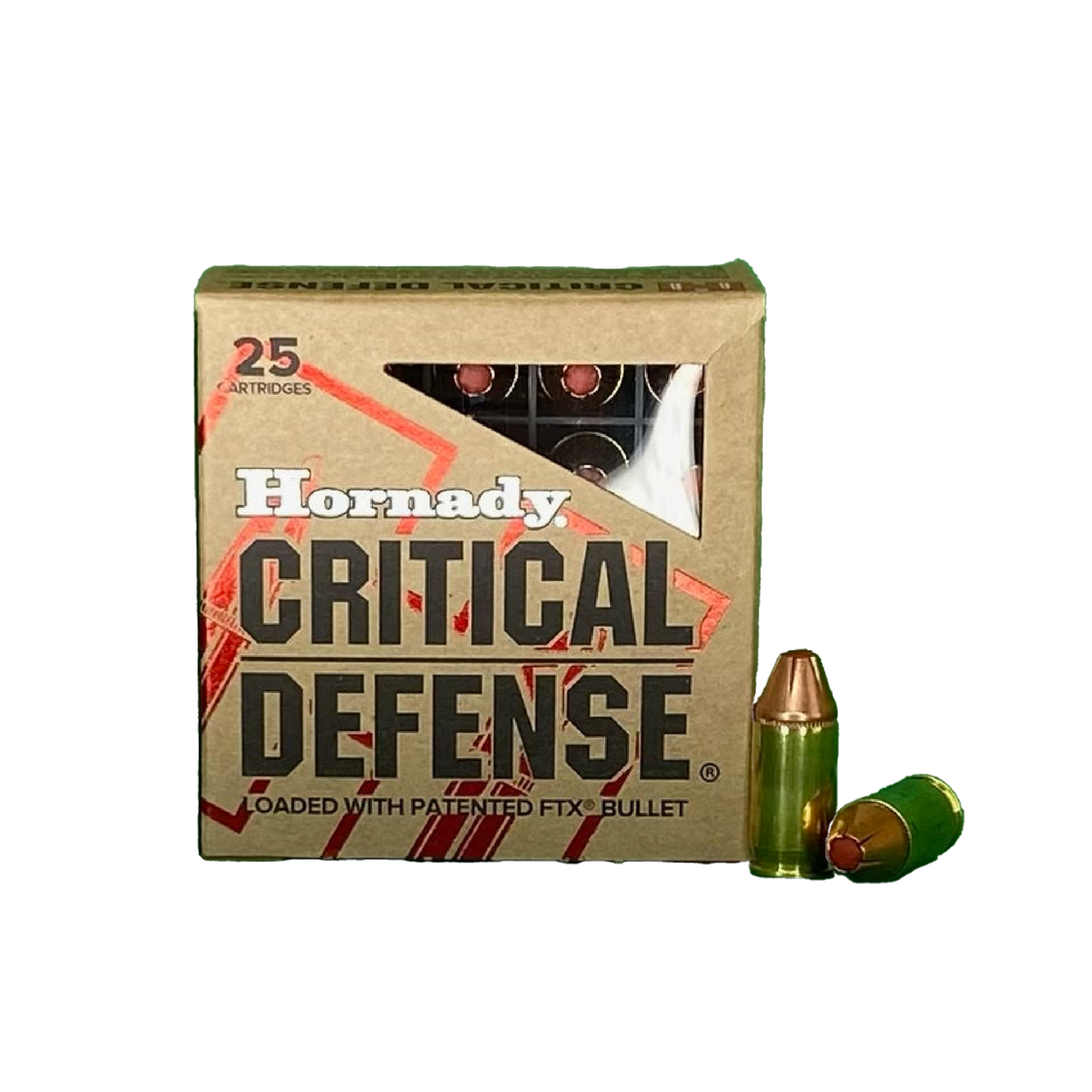 .380 ACP 90gr FTX Critical Defense Hornady - 25 Rounds