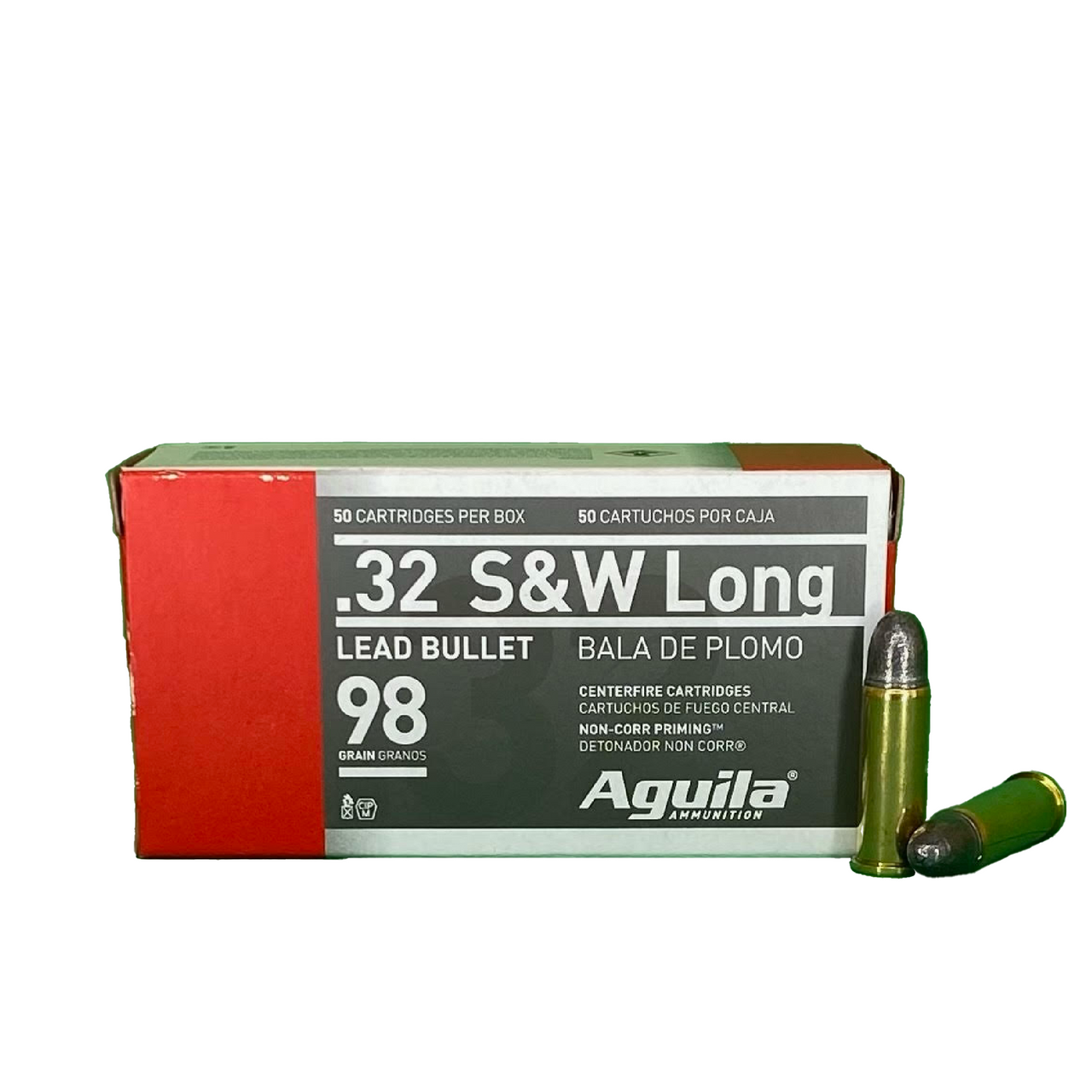 .32 S&W Long 98gr FMJ Aguila - 50 Rounds