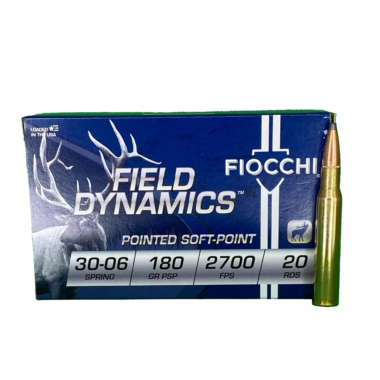 .30-06 180gr Pointed Soft-Point Fiocchi - 20 Rounds