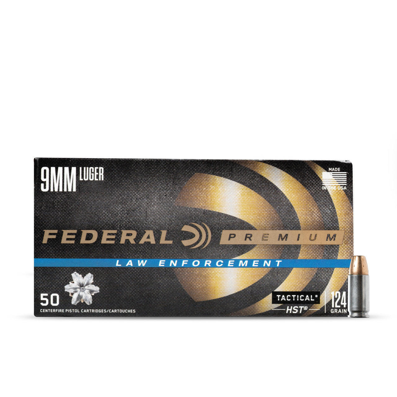 9MM 124GR Federal Premium Tactical HST JHP P9HST1 - 50 Rounds