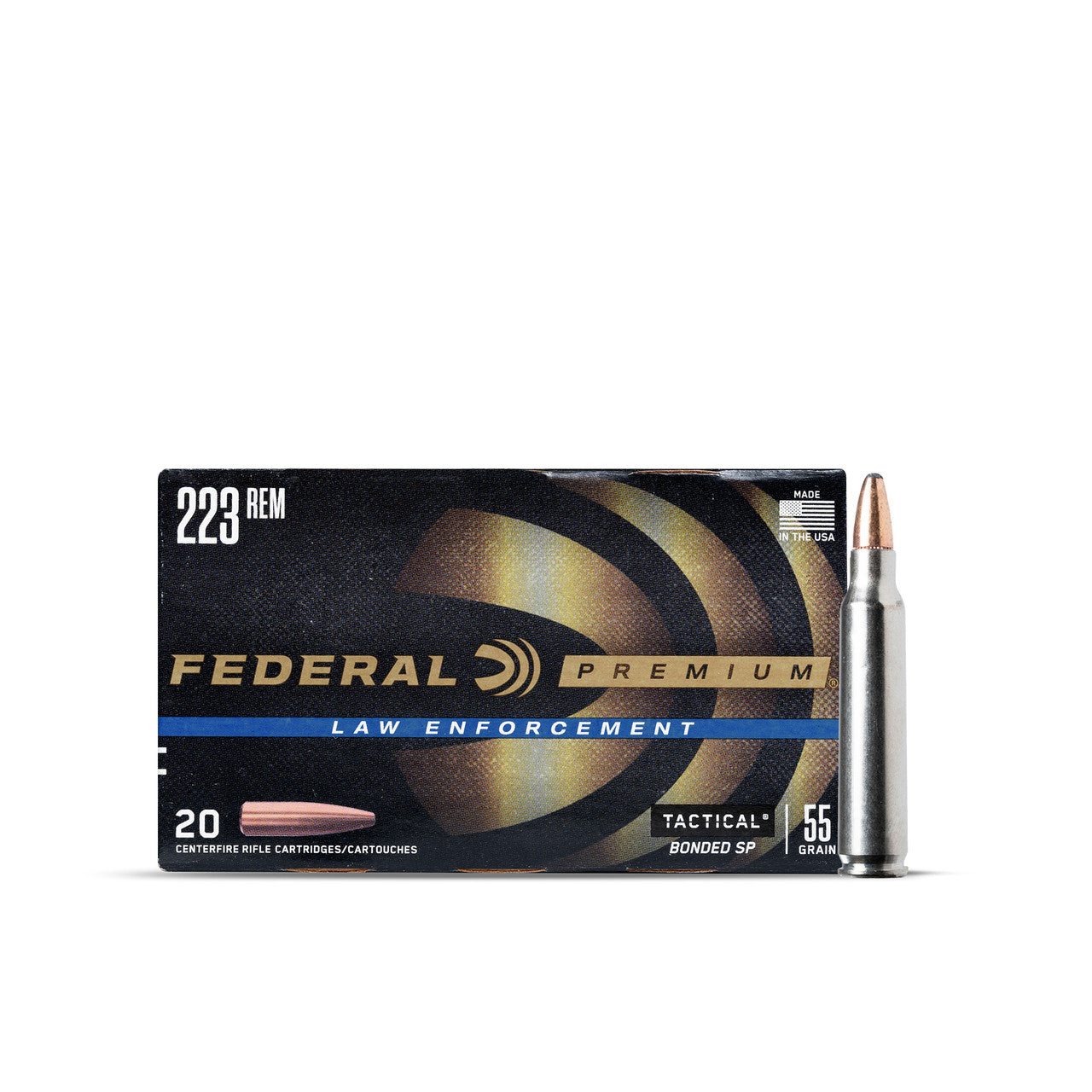 .223 REM 55GR Federal Tactical Bonded LE223T1 - 100 Rounds