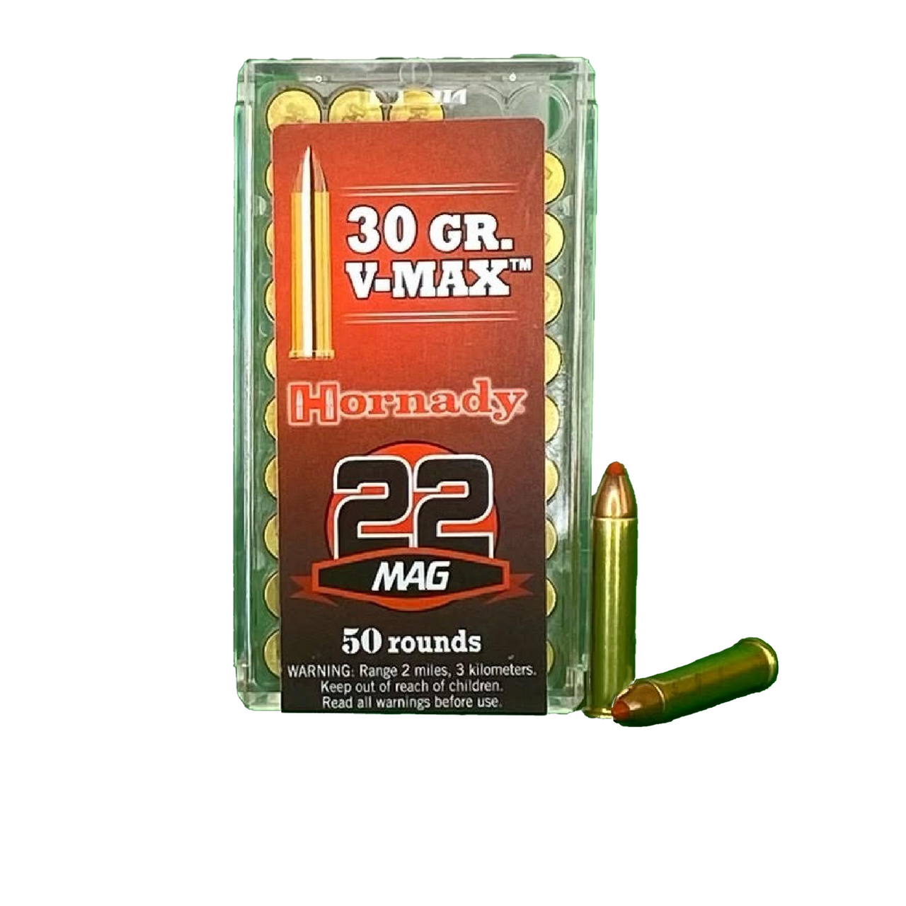 .22 WMR 30gr V-MAX Hornady - 50 Rounds