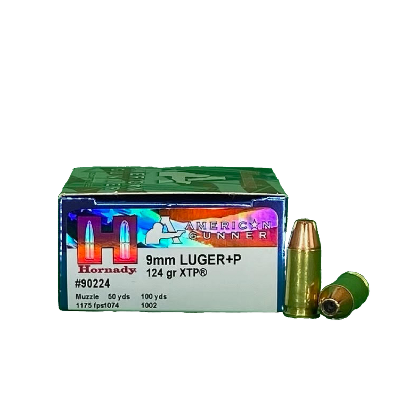 9mm Luger 124gr +P XTP AG Hornady - 25 Rounds