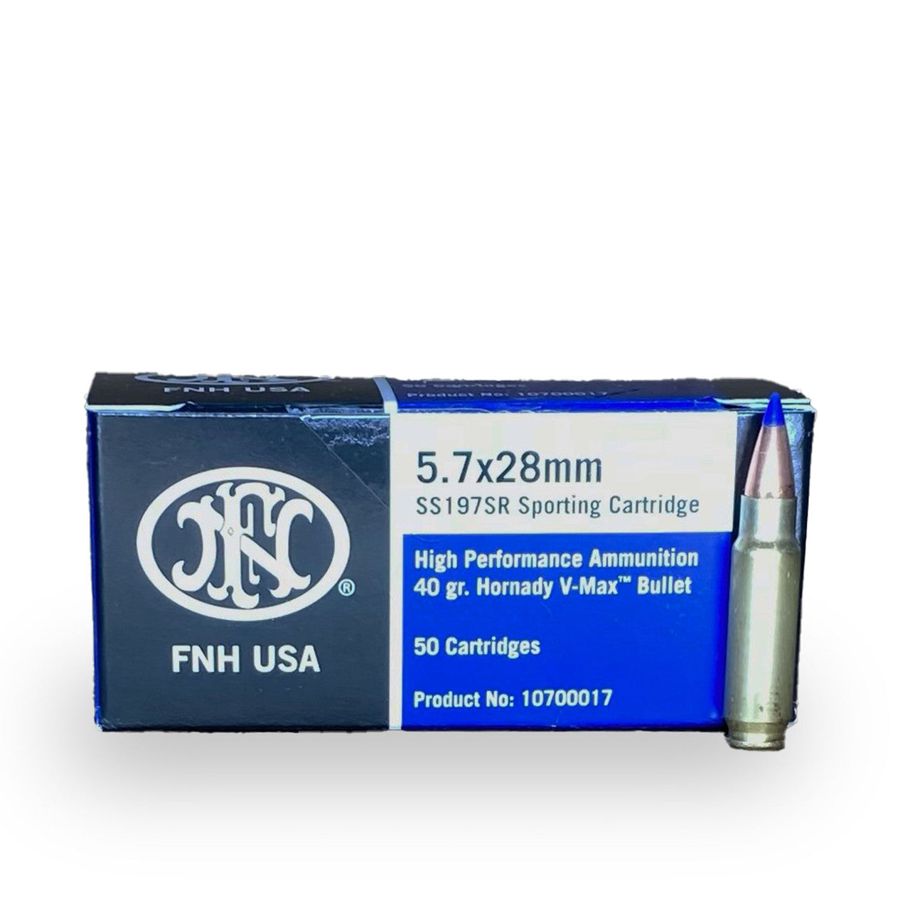 5.7x28mm FN V-Max 40gr Polymer Tip (50 rounds)