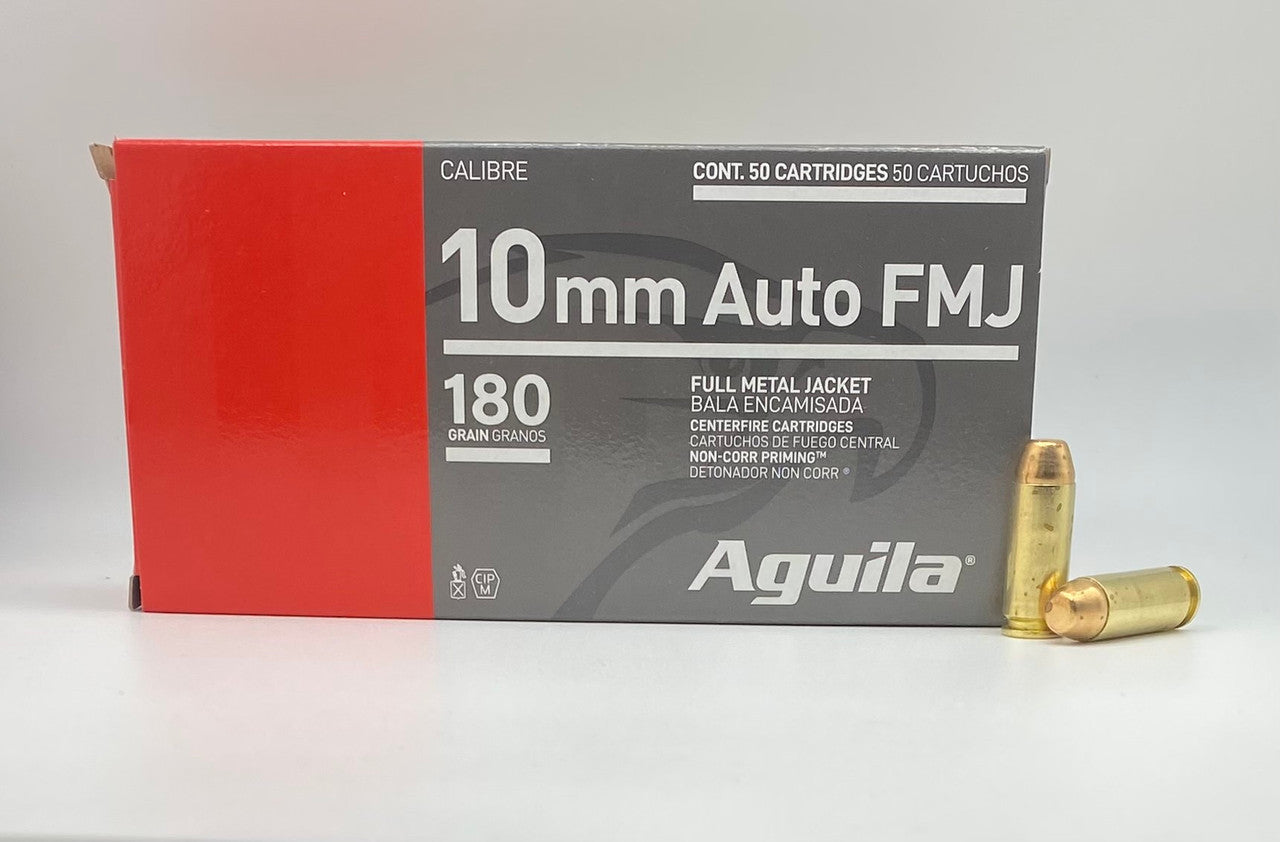 10mm Auto 180gr FMJ Aguila - 50 Rounds