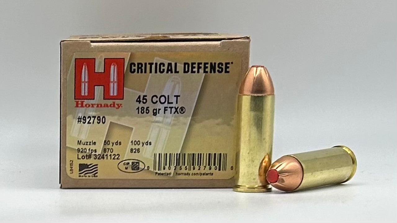 .45 Colt 185gr FTX Hornady Critical Defense - 20 Rounds