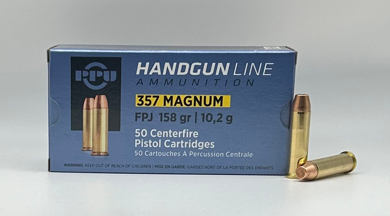 .357 Magnum 158gr FPJ PPU - 50 Rounds