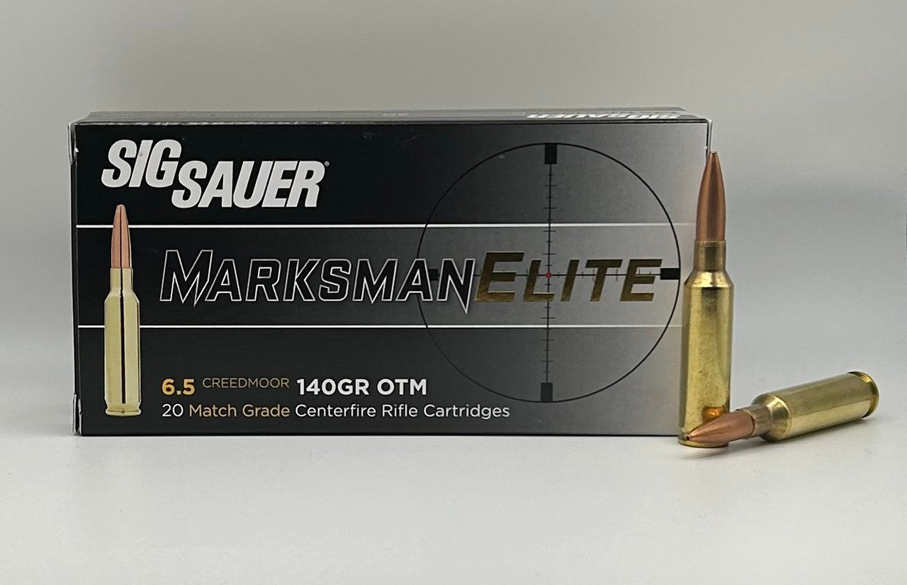 6.5 Creedmoor 140gr OTM Sig Sauer Marksman Elite - 20 Rounds