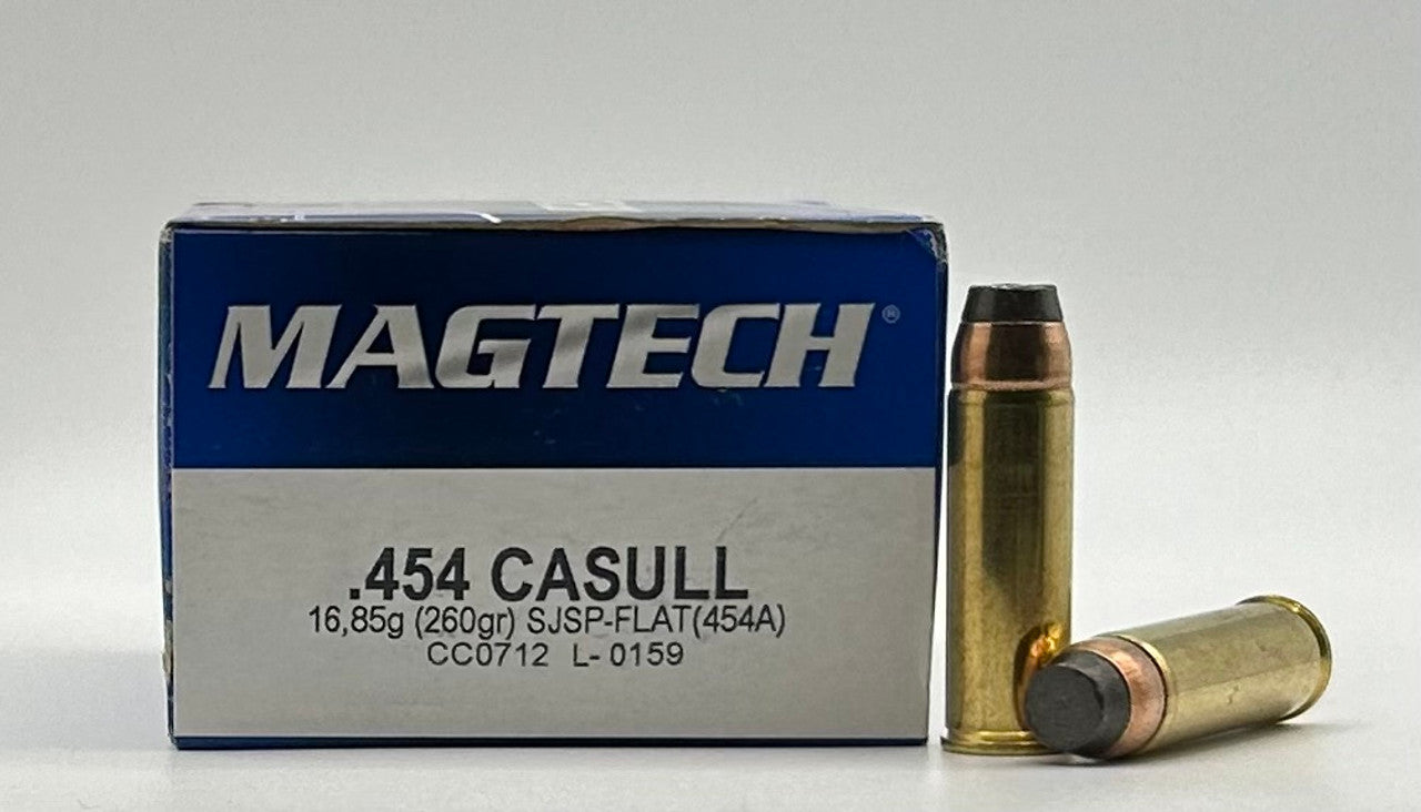 Magtech .454 Casull 260gr Semi Jacketed Soft Point Flat 454A - 20 Rounds