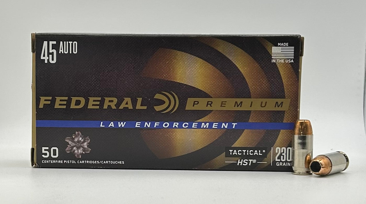 .45 ACP 230GR HST JHP Federal LE P45HST2 - 50 Rounds