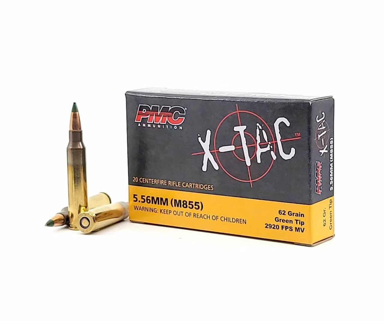 5.56 62GR Green Tip FMJ-BT PMC- 1000 Rounds