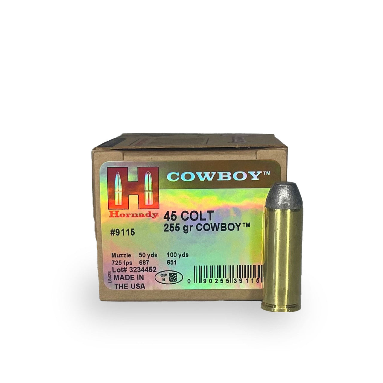 .45 255GR Hornady Cowboy (20 rounds)