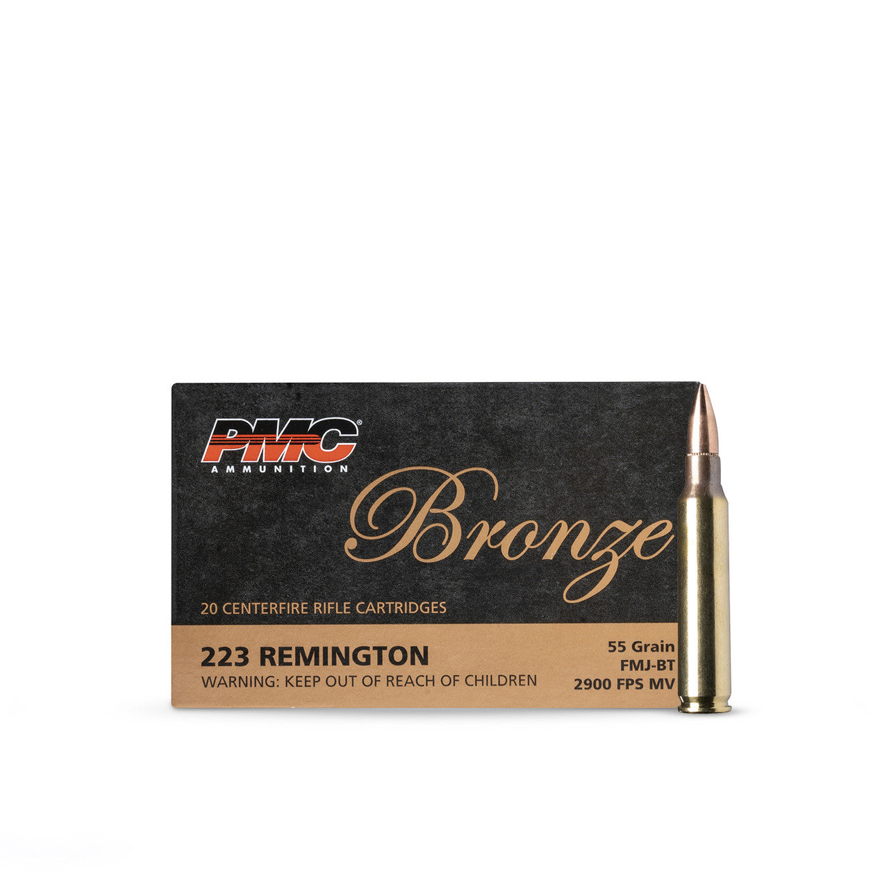 .223 55GR FMJ-BT PMC Bronze 223A (1000 rounds)