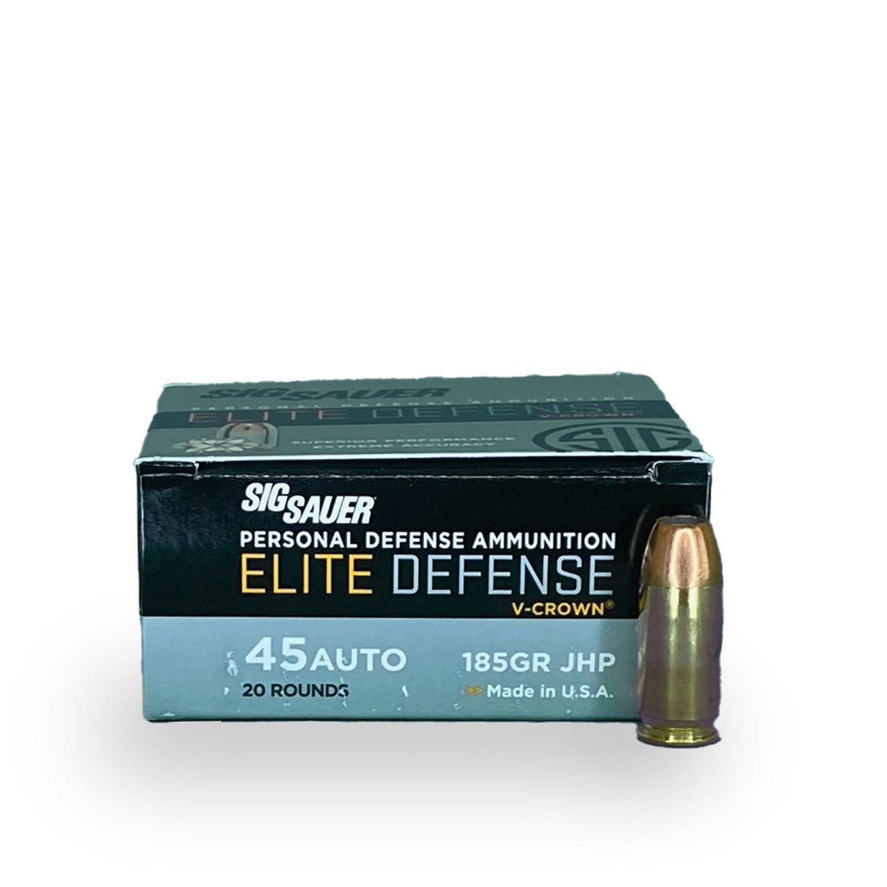 .45 ACP 185gr JHP Sig Sauer E45AP0 - 20 Rounds