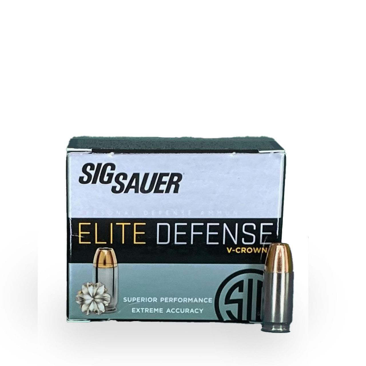 9mm 147gr JHP V-Crown Sig Sauer E9MMA3 - 20 Rounds