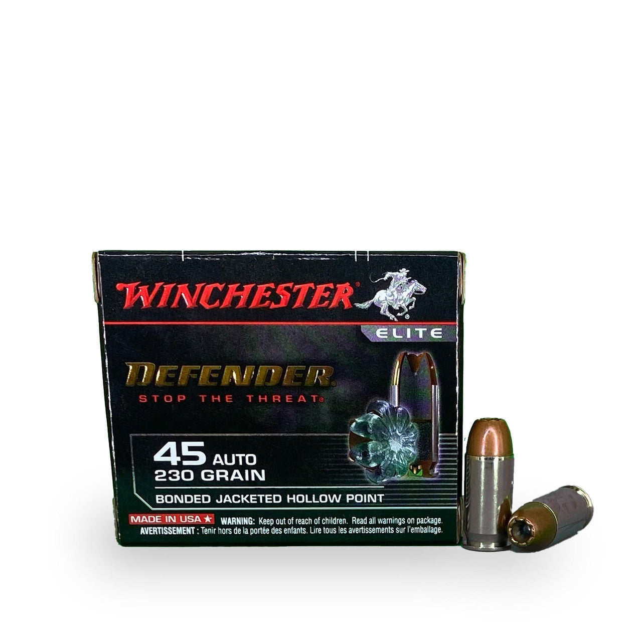 45ACP 230gr Bonded PDX1 Winchester Defender - 20 Rounds