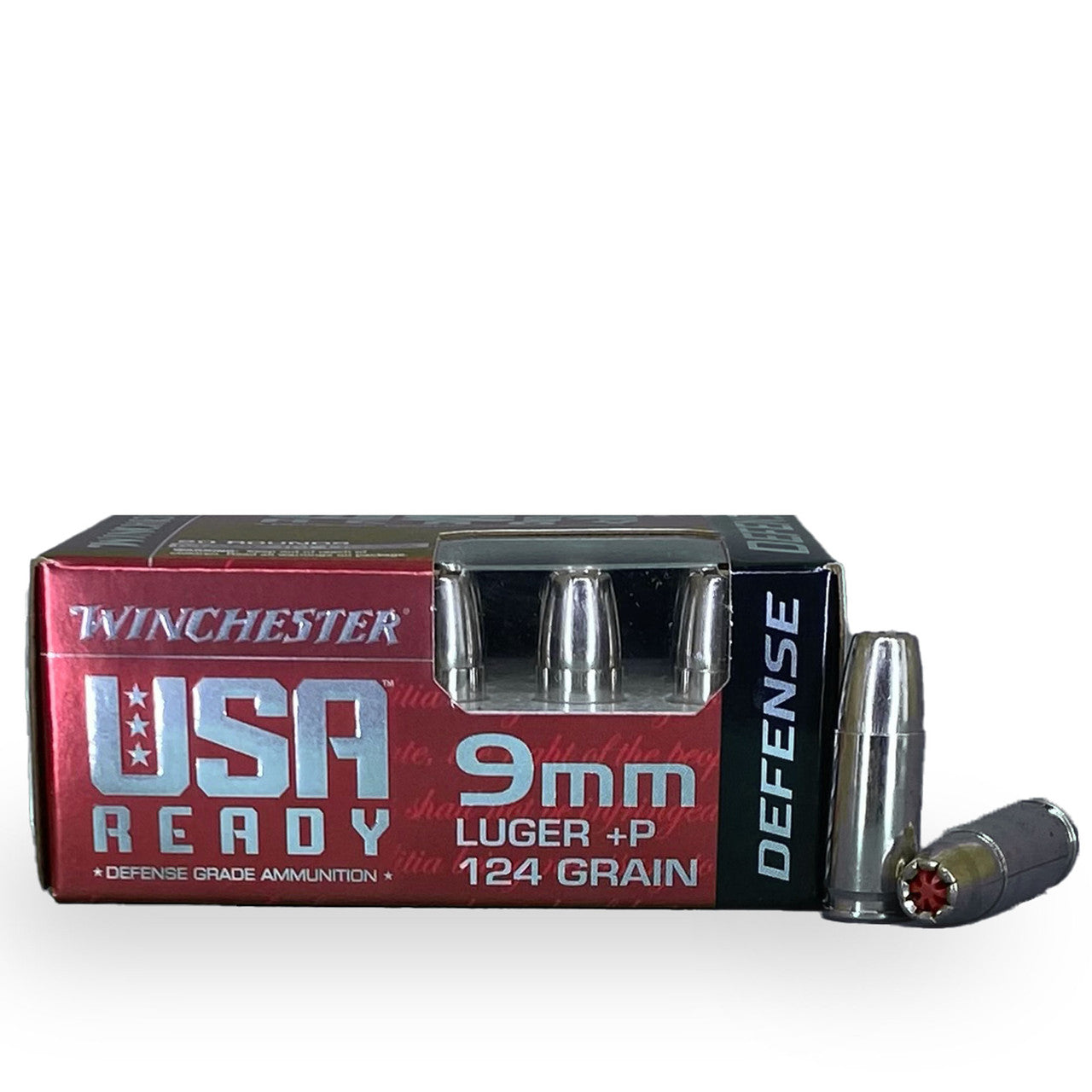 9mm Luger+P 124gr Hollow Point Winchester USA Ready - 20 Rounds