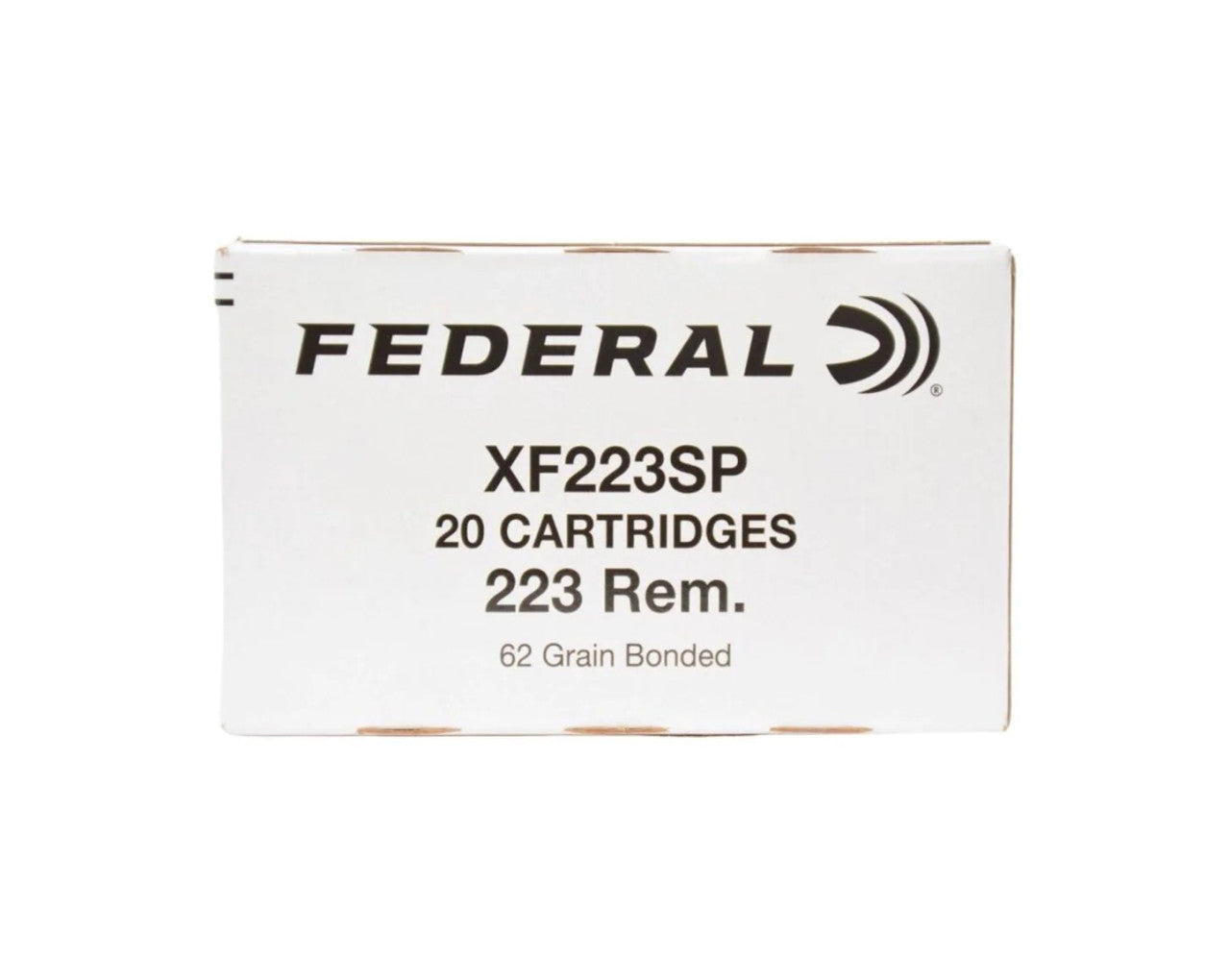 223 REM 62GR Federal Tactical Bonded Soft Point (XF223SP) - 100